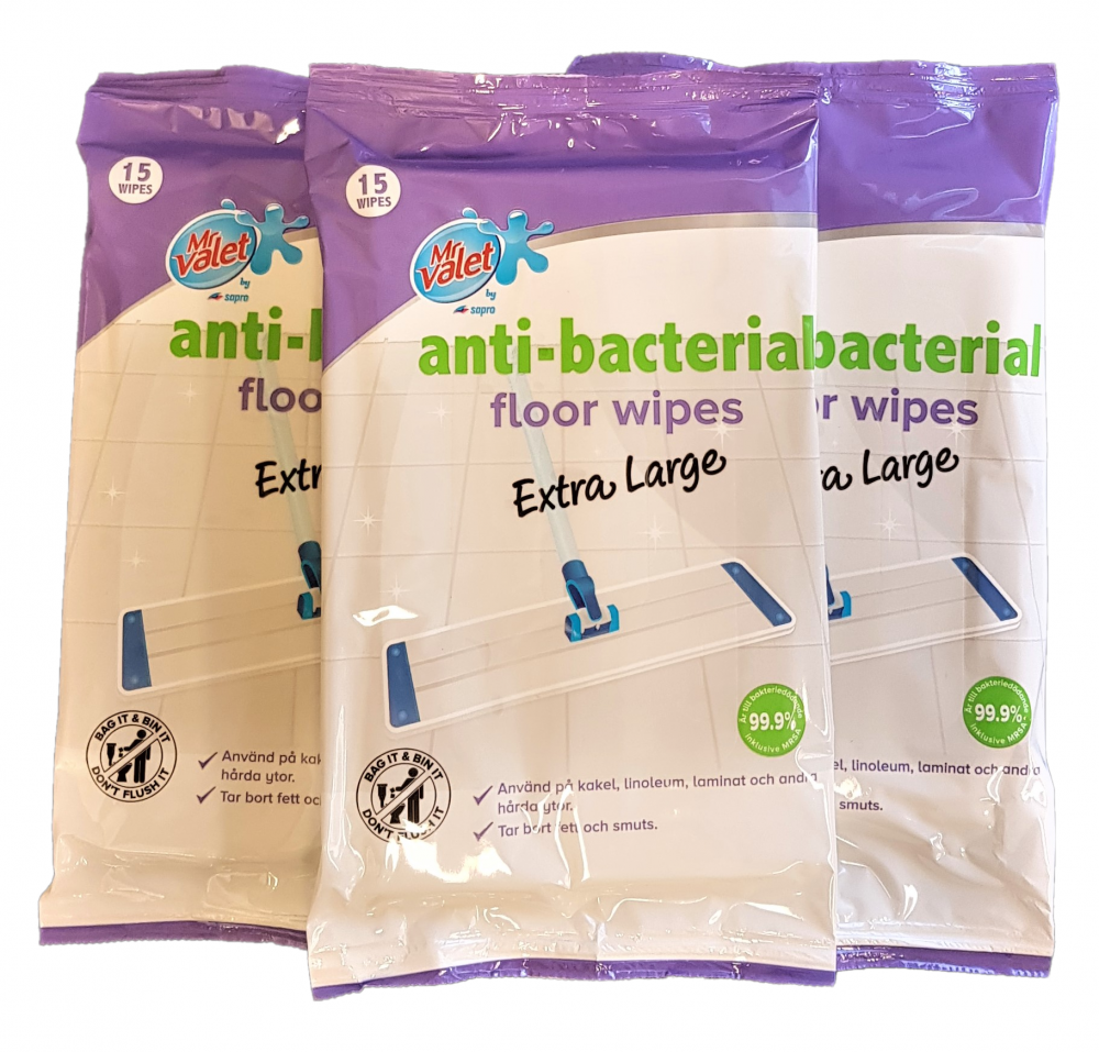 Antibac Floor Wipes Extra Large 3x15